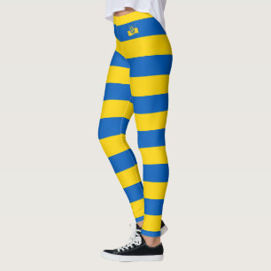 Leggings Ukraine & drapeau ukrainien mode Stripes / sports