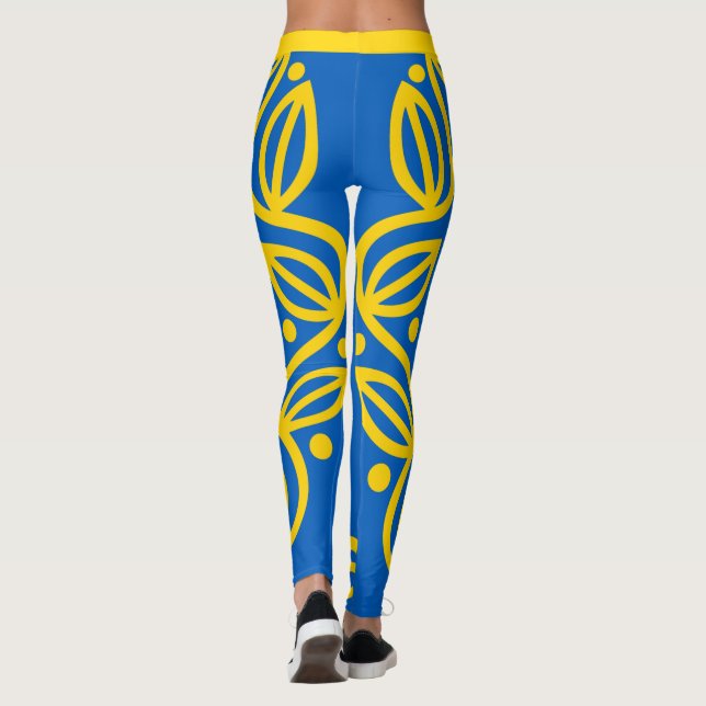 Leggings Ukraine & drapeau ukrainien mode, vacances / sport (Dos)