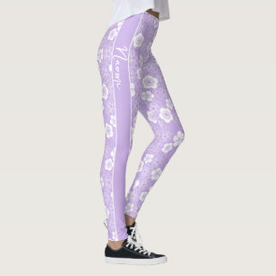 Leggings Ume   motif traditionnel japonais de prune sur KIM