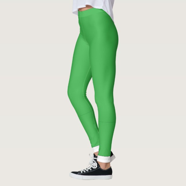 Leggings un arrière - plan vert avec une bordure blanche (Gauche)
