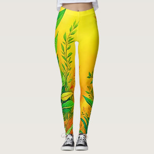 Leggings Un Art Vert Chaud