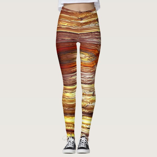 Leggings Un autre monde Abstrait (Devant)