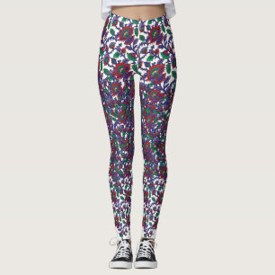 Leggings Un motif symétrique et transparent avec répétition