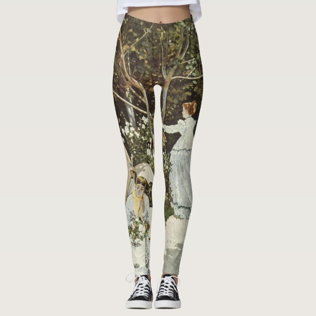 Leggings Un moulin à vent à Zaandam Claude Monet (Devant)
