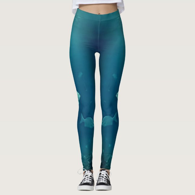 Leggings Un poisson, deux poissons (Devant)