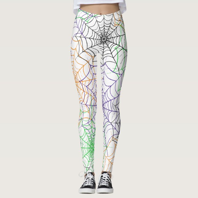 Leggings Un simple Motif Web d'Halloween Spider (Devant)