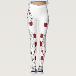 Leggings und Rose - Skulpturen