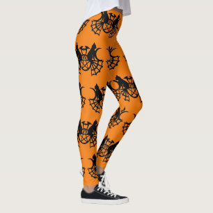 Leggings und Schwarze Katzen Halloween Party Pants
