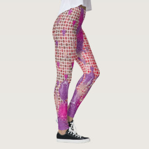 Leggings une conception d'un arrière - plan pourpre avec de