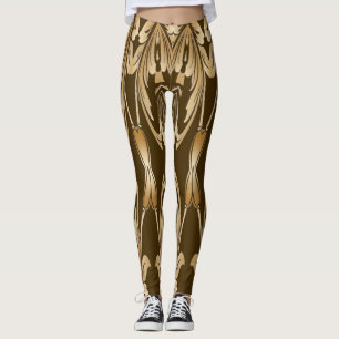 Leggings Une couleur marron mignonne unique "Ratti_Creative