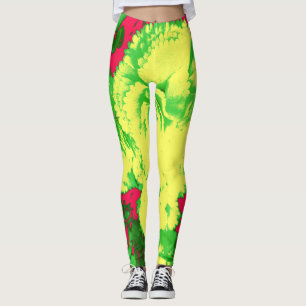 Leggings Une jambe colorée abstraite "Ratti_Creative_Arts"