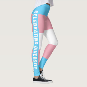 Leggings Unique couleur LGBTQ Transgender Pride Texte