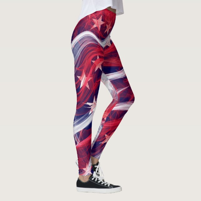 Leggings unter amerikanischer Flagge (Rechts)