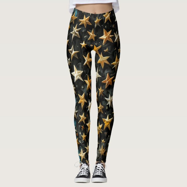 Leggings unter amerikanischer Flagge (Vorderseite)