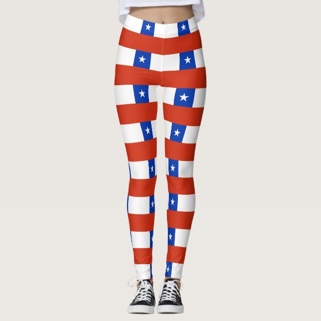 Leggings unter der Flagge des Chilen (Vorderseite)