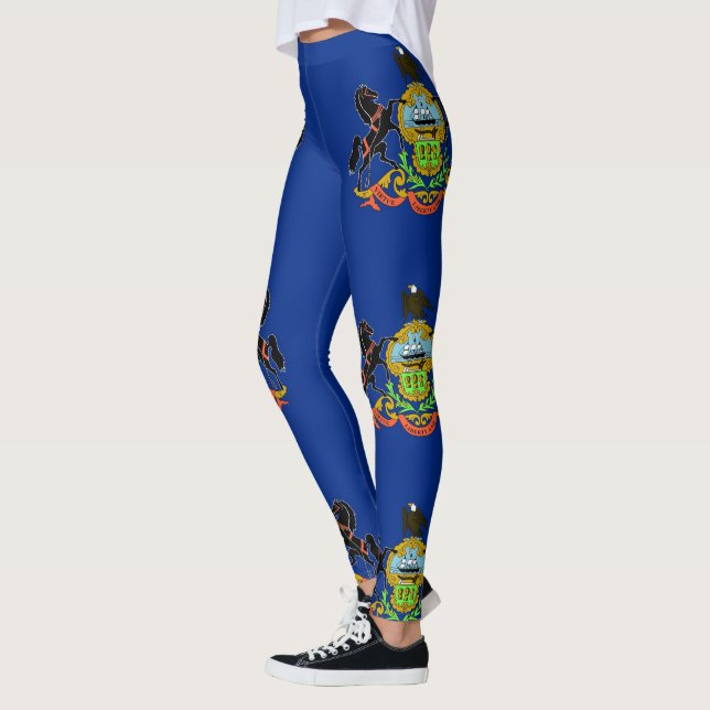 Leggings unter der Flagge Pennsylvaniens, USA (Links)