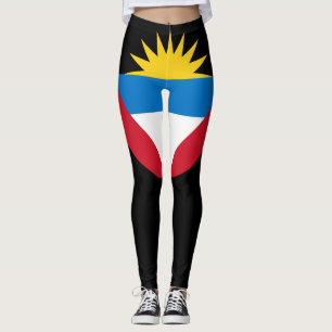Leggings unter der Flagge von Antigua und Barbuda