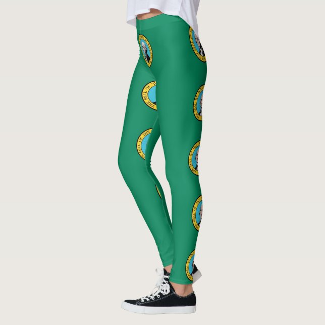Leggings unter der Flagge von Washington Staat, US (Links)