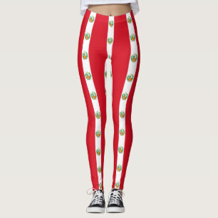 Leggings unter peruanischer Flagge