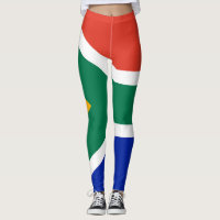 Leggings unter südafrikanischer Flagge
