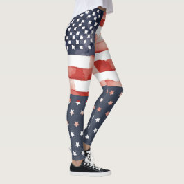 LEGGINGS unter US-Flagge mit Sternenangabe