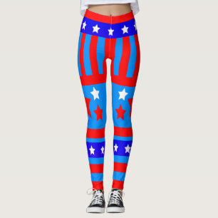 Leggings USA Patriot Stars and Stripes