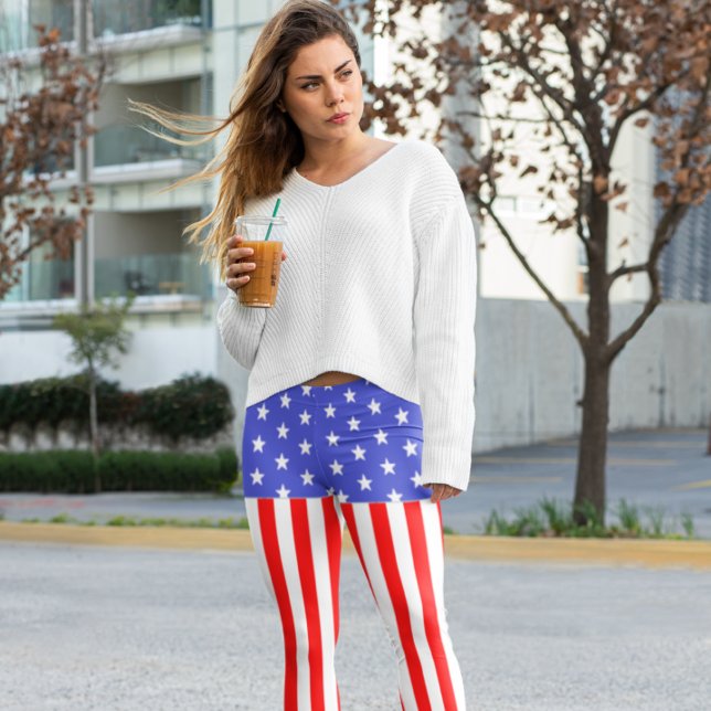 Leggings USA Stars and Stripes (Créateur téléchargé)