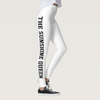 Leggings Vacances de fêtes personnalisées Classe Blanche No