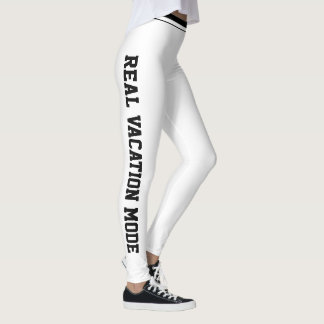 Leggings Vacances Personnalisées Classique Poudre Blanche  