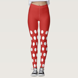 Leggings Vacances Sexy Elf Red Spots Retro Noël