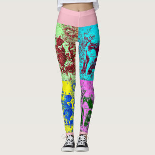 Leggings Vache dans des guêtres des femmes faites sur