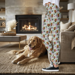 Leggings Vache Écossaise des Highlands Thistle Celtique Vio