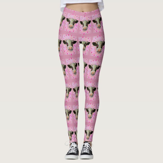 Leggings Vache laitière sauvage (Devant)