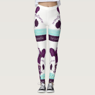 Leggings Vache pourpre très probablement contemplant le vo