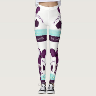 Leggings Vache pourpre très probablement contemplant le vol