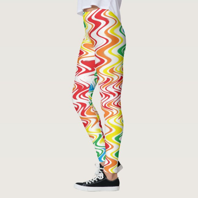 Leggings Vagues d'arc-en-ciel (Gauche)
