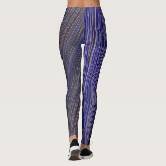 Leggings Vagues fracturées du paysage marin Abstrait 31