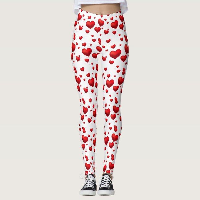 Leggings-Valentine-Herz Leggings (Vorderseite)