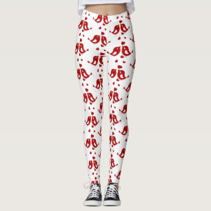 Leggings Valentine Inséparables romantiques balayer les coe