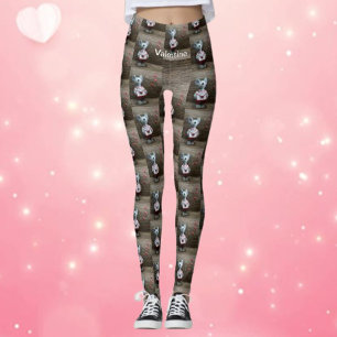 Leggings Valentine Mouse Hearts Pays Bois rustique tendance
