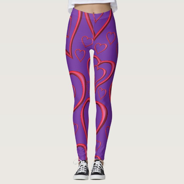 Leggings Valentinherzen (Vorderseite)
