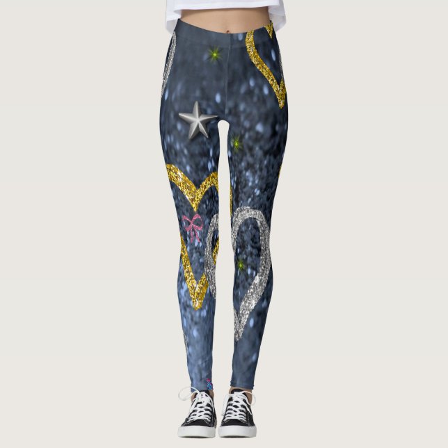 Leggings Valentinherzen (Vorderseite)