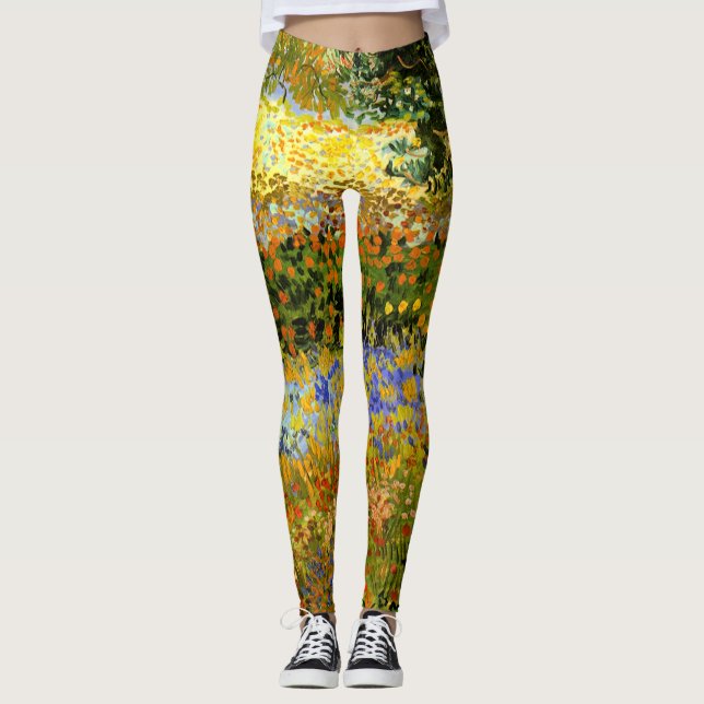 Leggings Van Gogh - Flower Garden (Devant)