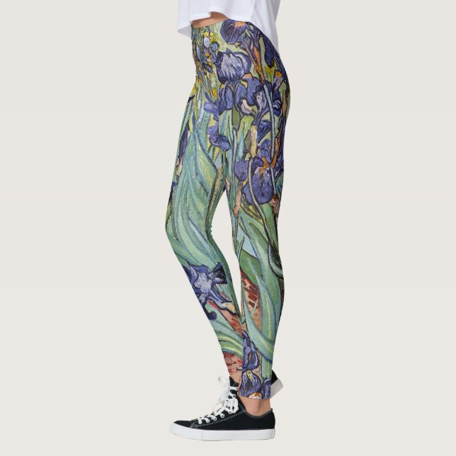 Leggings Van Gogh Irises Peinture impressionniste (Gauche)