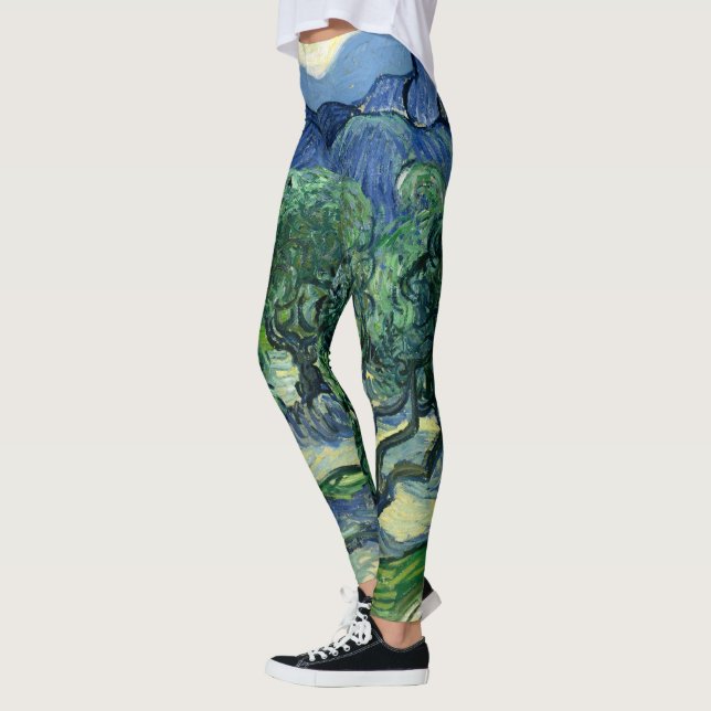 Leggings Van Gogh La peinture paysagère des oliviers (Gauche)