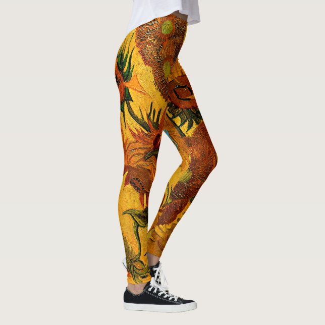 Leggings Van Gogh - Vase avec 15 tournesols (Droite)