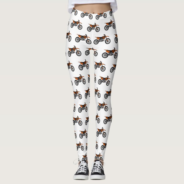Leggings Vélo droit hors route moto / motocross dessin anim (Devant)
