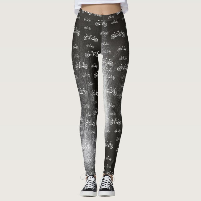 Leggings Vélos Tandem Motif Vélos amusant Vélos Motivé (Devant)