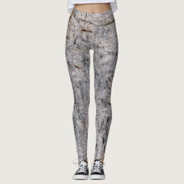 Leggings Ver tropical 1 de photo d'écorce d'arbre de nature