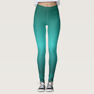 Leggings Verde Bosque Degradado - Diseño Zen con Detalles 